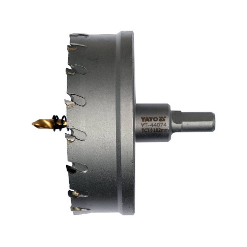 Сверло коронка по металлу TCT Ø102 x103 мм, YATO YT-44074