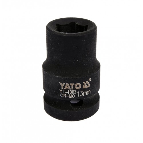Головка торцевая ударная 1/2",6-гранная,13мм, длина 39мм. YATO YT-1003