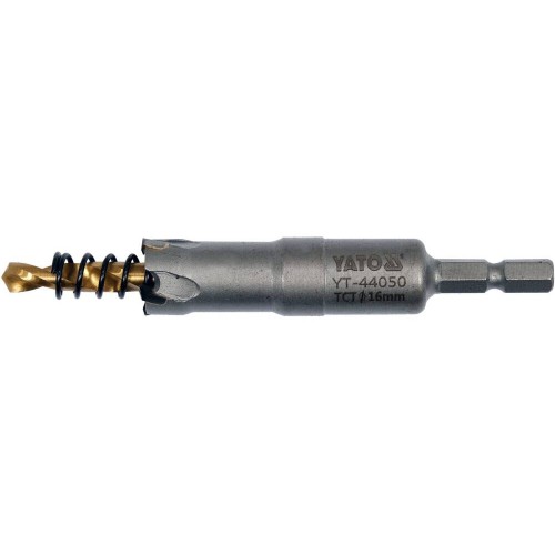 Свердло коронка по металу TCT Ø16 x103 мм, YATO YT-44050