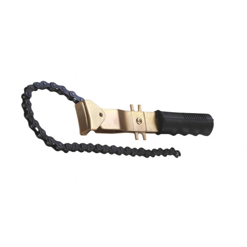 Съёмник масляного фильтра цепной (усиленный) 40–140мм. BAUM 257A