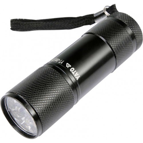 Фонарь "мини" алюминиевый 9 LED YATO YT-08570