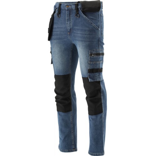 Брюки рабочие Stretch Jeans YATO: размер L.  YT-79052