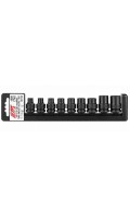 Набор ударных головок TORX 1/2" (E10–E24),9 предметов. J409E JTC