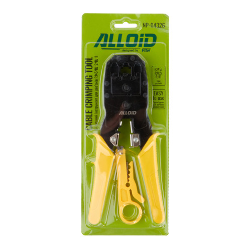 Обжимной инструмент для разъёмов RJ45/RJ12/RJ11. Alloid NP-04326
