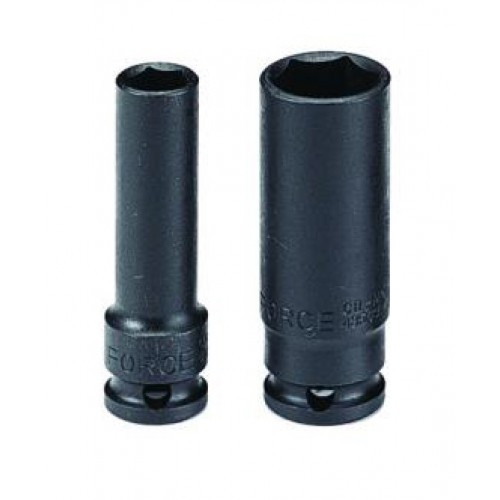 Головка ударна глибока 1/4",6-гранна,12мм, довжина 50мм. FORCE 4255012 F