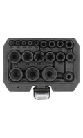 Набір головок торцевих TORX Plus  YATO Е4-Е32, квадрати: 1/4", 3/8", 1/2", 19 шт. YT-05197