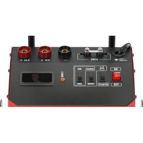 Пуско-зарядний пристрій YATO акумулятор 12/24 В, 5/15/32 А, 20-400 Аh від ел мер 230 В, старт- 320А