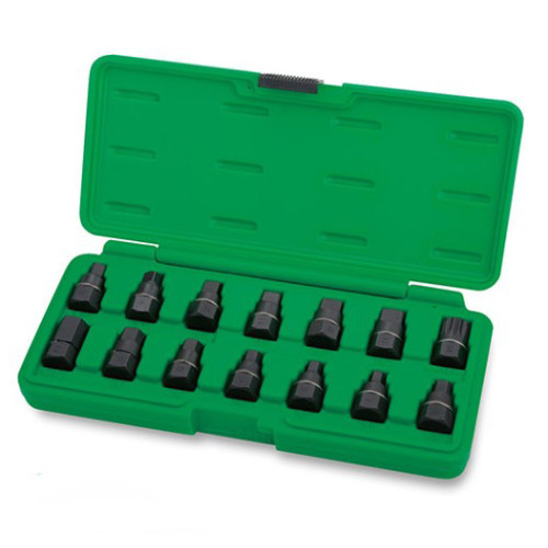 Набор головок для маслосливных пробок,14ед. TOPTUL JGAI1403