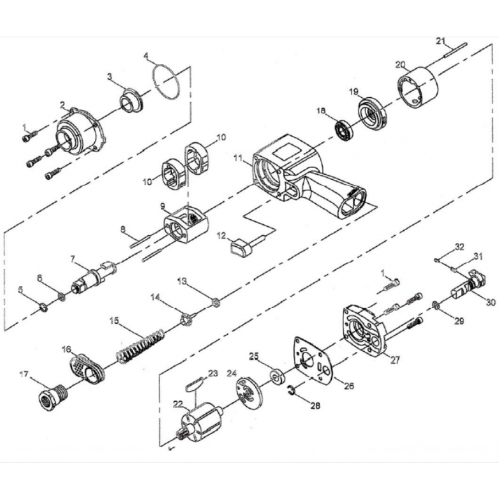Шайба фиксирующая обратного клапана для гайковерта 1/2 (3401 JTC 3401A JTC)