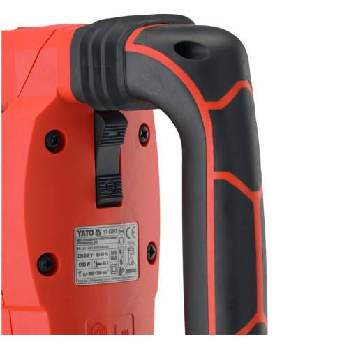 Молот відбійний мережевий SDS-MAX 230В,1700Вт, 40Дж + піка і долото.YATO YT-82003