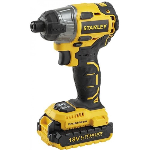 Аккумуляторный ударный гайковерт STANLEY  160 Нм, 18V 2 батареи Li-Ion 2 Ач, 18 В SBI201D2K