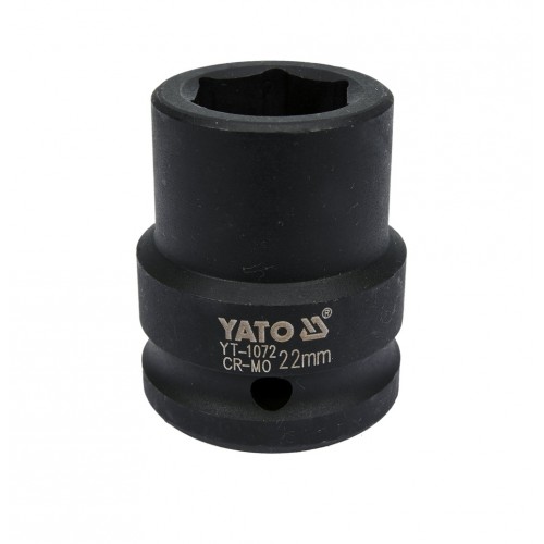 Головка торцевая ударная 3/4",6-гранная,22мм, длина 50мм. YATO YT-1072