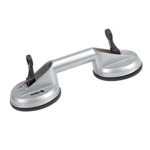 Присоска для монтажу скла вакуумна подвійна 70кг,115мм, алюмінієва. VOREL 05312