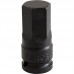 Головка-бита цельная ударная 1/2" 6-гранная (HEX), 24 мм, L=60 мм 24406024 FORCE