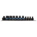 Набір ударних головок E-TORX 3/8",1/2" (E5–E20),11 предметів. KING TONY 7411PP