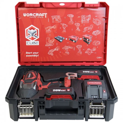 Аккумуляторный бесщеточный гайковерт 3/4" 1800 Нм WORCRAFT CIW-S20LiB-1800 + 2 акб XCUBE007