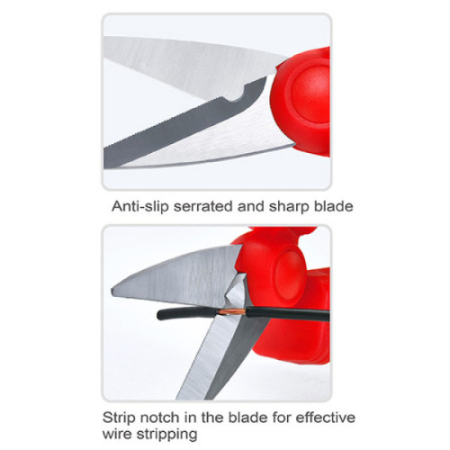 Ножницы электрика усиленные изолированные 160мм,VDE 1000В. TOPTUL SBCA0516V4