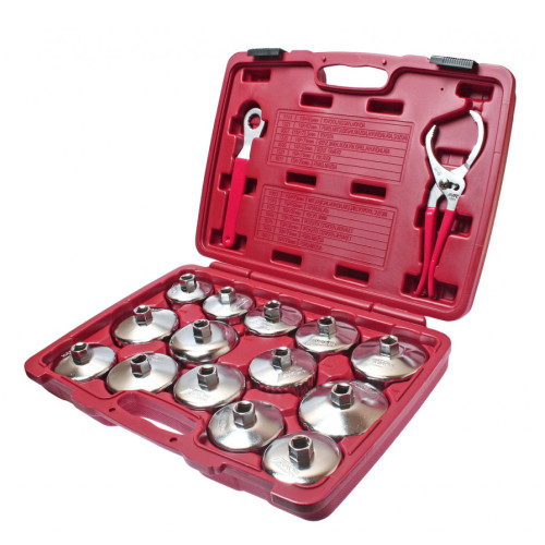 Набор съёмников масляного фильтра стальных 16ед. 4666 JTC