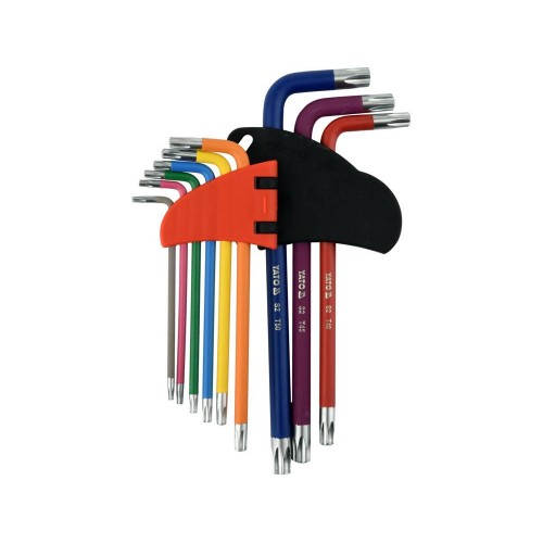 Набор ключей "TORX" Т10-Т50, Г-образные, HRC 58-62, S2 YT-05633 YATO
