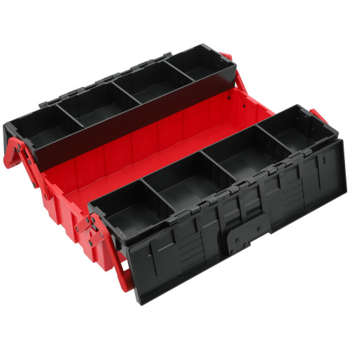 Ящик для інструменту розсувний YATO з 3 лотками, пластиковий 460×265×158 мм (YT-08977)