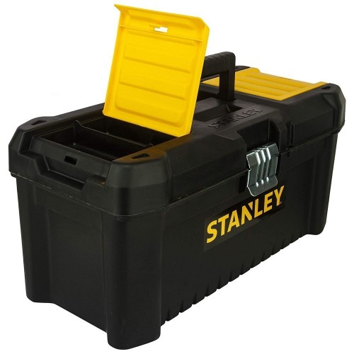Ящик для инструмента STANLEY : 16" (406x205x195 мм), пластиковый, металлическая защелка, (STST1-75518)