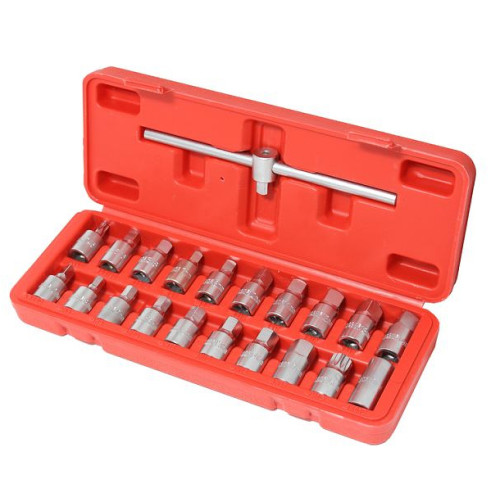 Набір інструментів для маслозливних пробок 3/8",21пр. FRSG F-915G2A