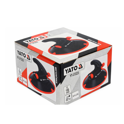 Присоска для скла вакуумна одинарна 32кг,152мм. YATO YT-37223
