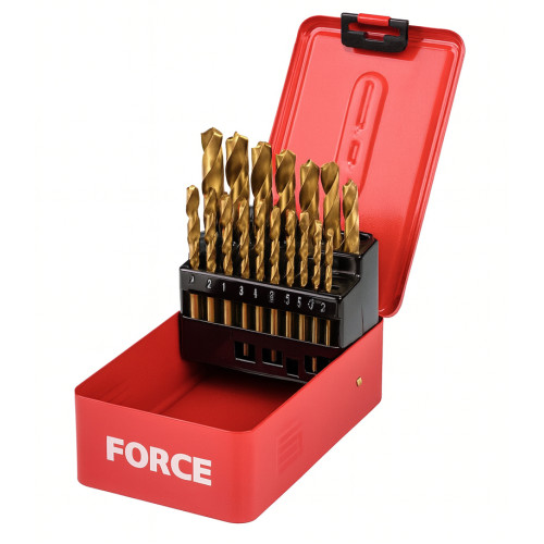 Набір свердел 1-13мм. кобальтові HSS + CO 25шт. 924U1 F FORCE