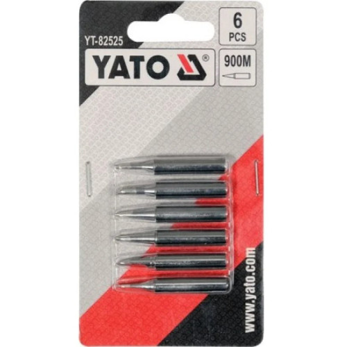Жала до паяльників різної форми тип 900M YATO,тримач Ø 4,5/6мм,6шт. YT-82525