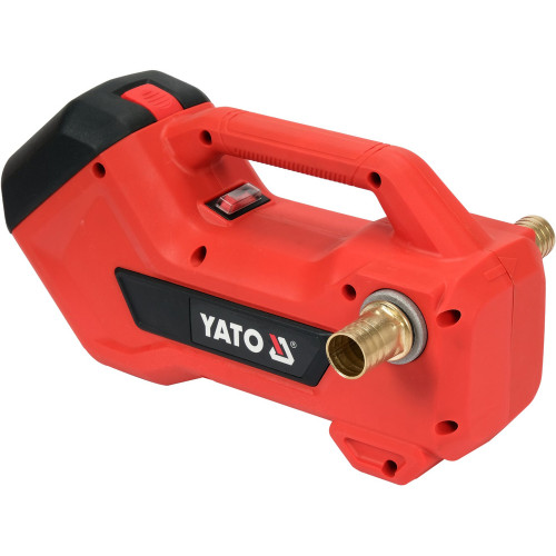 Насос аккумуляторный для воды и масла YATO: Li-Ion 18В,380Вт,1800л/час,высота 22м. (БЕЗ АККУМУЛЯТОРА) SYSTEM 18 V). YT-85291