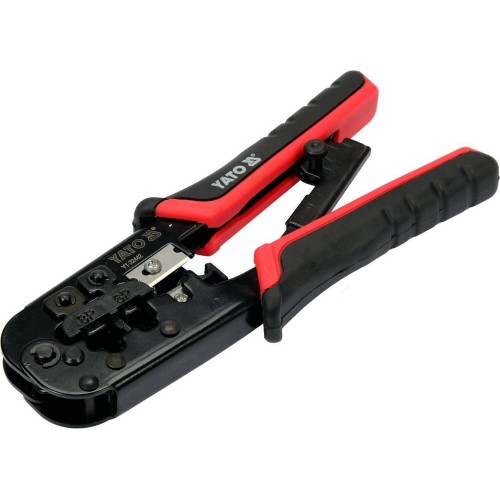 Кліщі для обтискання та зачистки проводів YATO, тип RJ45, RJ11, L=190 мм YT-22442