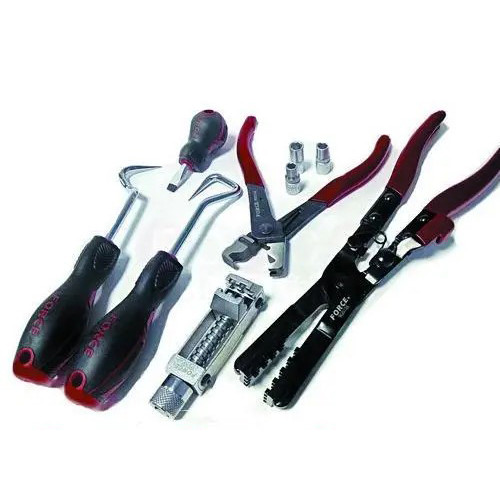 Набір кліщів для зняття та встановлення хомутів, 9шт. FORCE 909G9 F