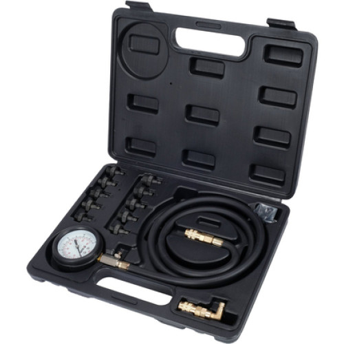 Тестер давления масла с адаптерами (0-10 bar),12шт. YATO YT-73031