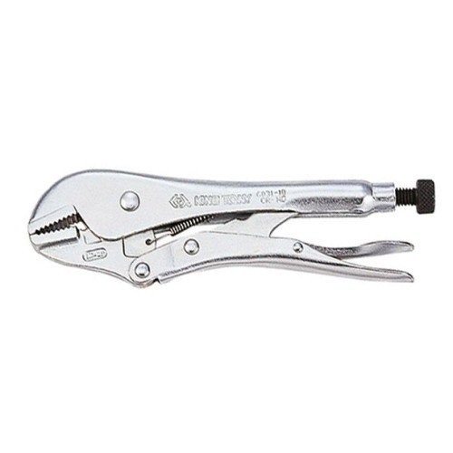 Затискач з фіксатором,прямі губки 178мм. KING TONY 6031-07R