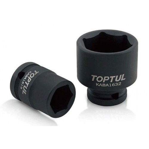 Головки торцеві ударні 1/2",6-гранні. TOPTUL KABA1608 Series