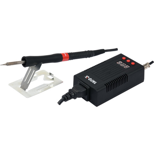 Паяльная станция сетевая YATO:110–230В,75Вт, 90–480 °C,серия T12,LCD. YT-82461