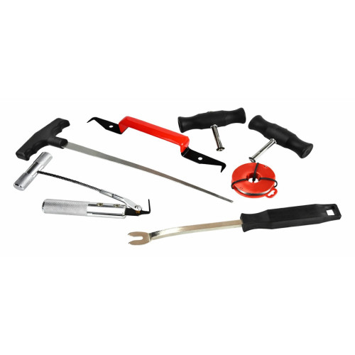 Набор для вырезки автомобильных стекол,7 предметов. GEKO G02700