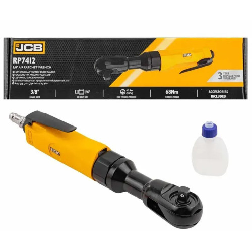 Трещотка пневматическая 3/8",(68Нм). JCB Tools JCB-RP7412