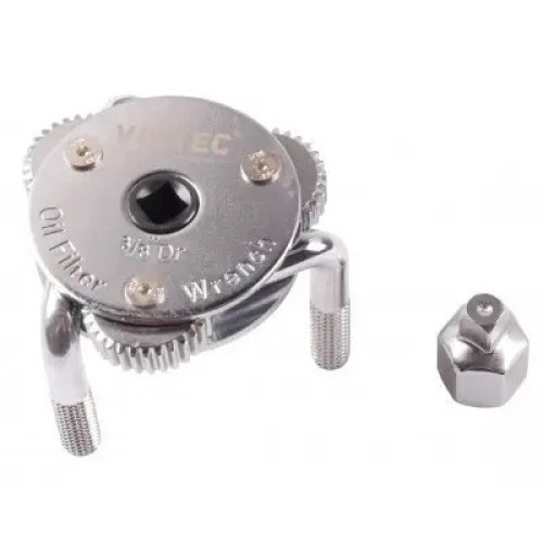 Ключ для снятия масляного фильтра трёхлапый 65–110мм. VIKTEC VT01228