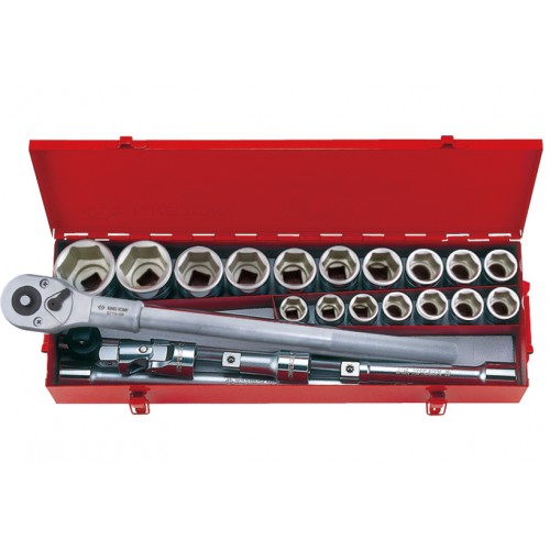 Набор головок 3/4" 25 ед. 6-ти гранные (19-55мм) 6325MR01 KING TONY