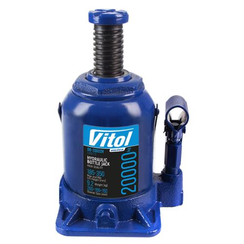 Домкрат бутылочный низкопрофильный 20тон. 185 - 350мм VITOL (DB-20002H/JX0111)