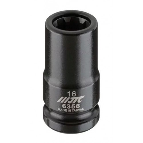 Головка 1/2",16мм,7 шлицов для монтажа тормозного суппорта AUDI. 6356 JTC
