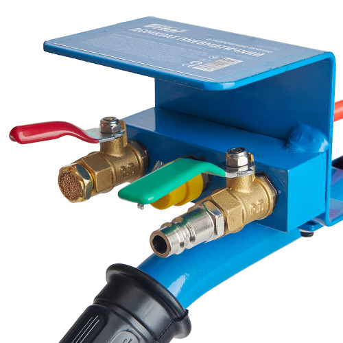 Домкрат пневматический 3,5 т, 145–400 мм, широкая платформа, 16 кг — VITOL AL-PJ02