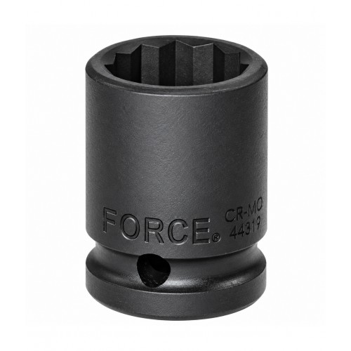 Головка ударна 1/2",12-гранна,13мм, довжина 38мм. FORCE 44813 F