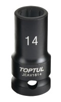 Головка для тормозных суппортов 1/2",14мм,7 граней Audi (A5,A6L,Q5,Q7,S4). TOPTUL JEAV1614