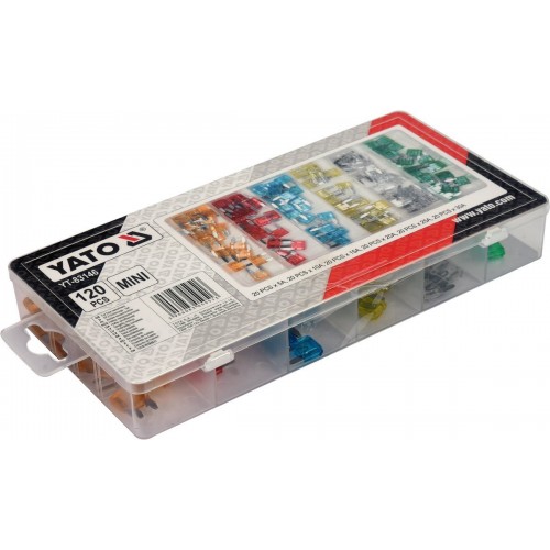 Комплект предохранителей MINI 120шт YATO YT-83146