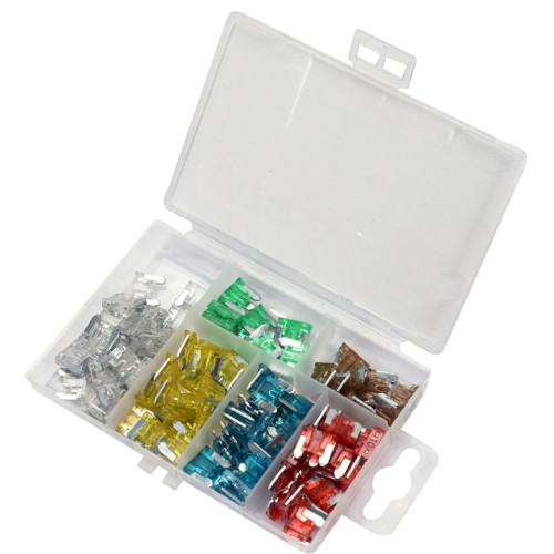 Комплект предохранителей MINI низкопрофильные 100шт (7,5–30 А). YATO YT-83145