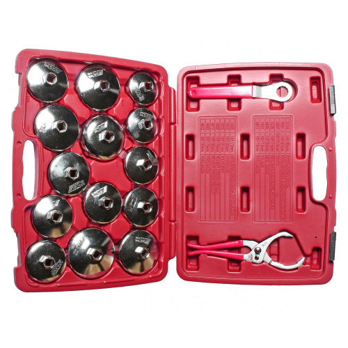 Набор съёмников масляного фильтра стальных 16ед. 4666 JTC