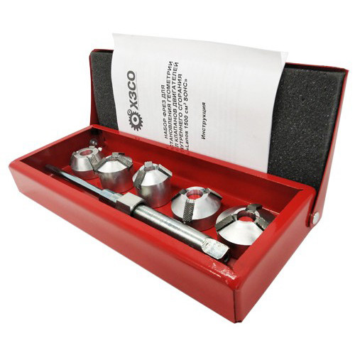 Набор фрез (шарошек) для восстановления седел клапанов ДВС "Lanos 1500см³ SOHC". ХЗСО SVCK1500L