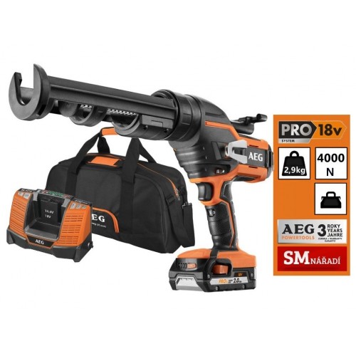 Пистолет для клея и герметика аккумуляторный AEG BKP18C-310LI-201B